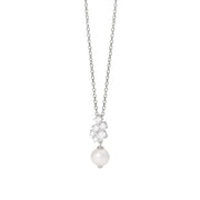 Mabina Girocollo con cascata di zirconi e perla coltivata 553885